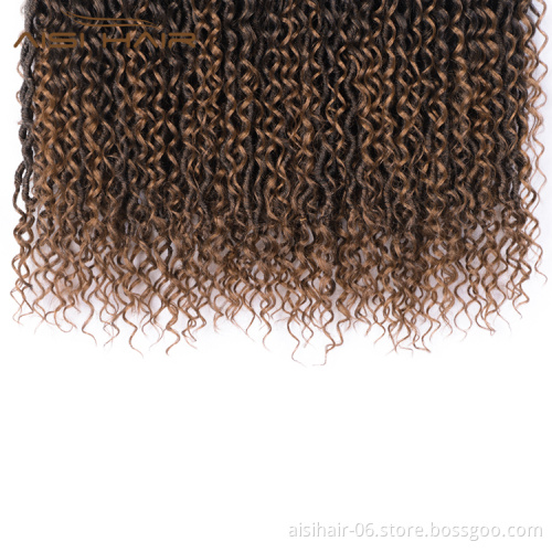 Aisi Hair Wholesale Passion Twist Crochet Braids Hair Ombre Brown Color Loose Wave Braids Hairpieces Extensions For Black Women
